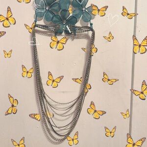 Silver Multi- Chain Necklace